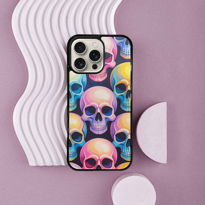 iPhone 16 Pro Max Case — Dripping Candy Skulls Custom, Customized Protective Case