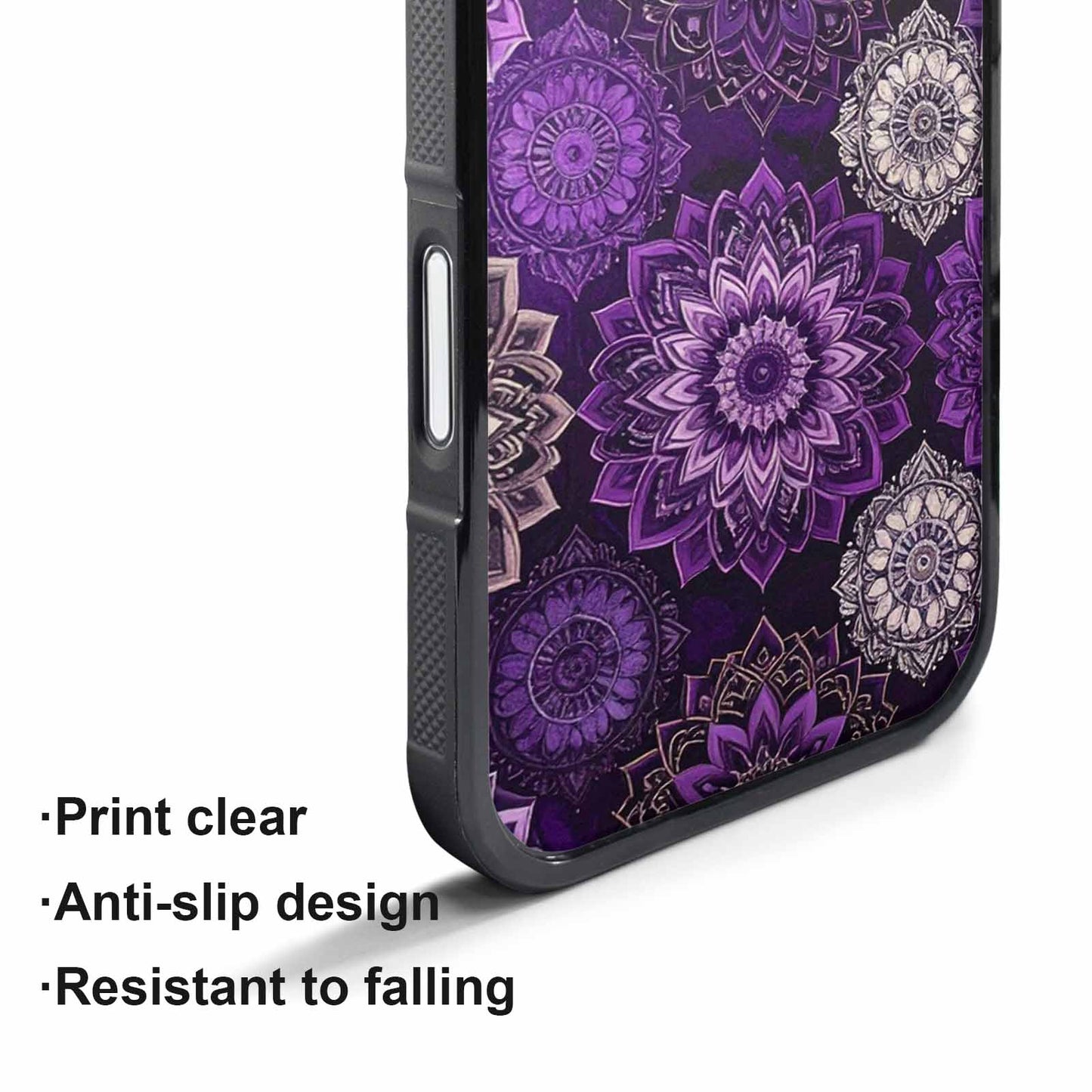 iPhone 17 Pro Case — Small Mandala Pattern Randomly Varying Floral, Personalized Phone Case