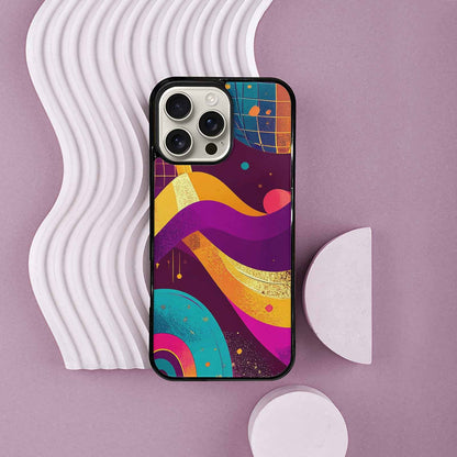 iPhone 16 Pro Max Case — 1970s Disco Art Pattern, Personalized Phone Case