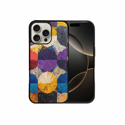 iPhone 16 Pro Max Case — Nonbinary Flag Color Theme Small Rainbow, Custom Phone Case