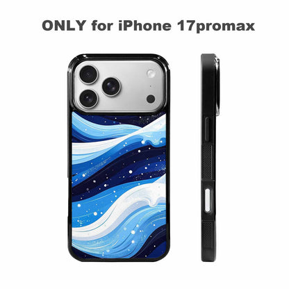 iPhone 17 Pro Max Case — Glossy Winter Wave Cartoon Cute, Original Design Phone Case