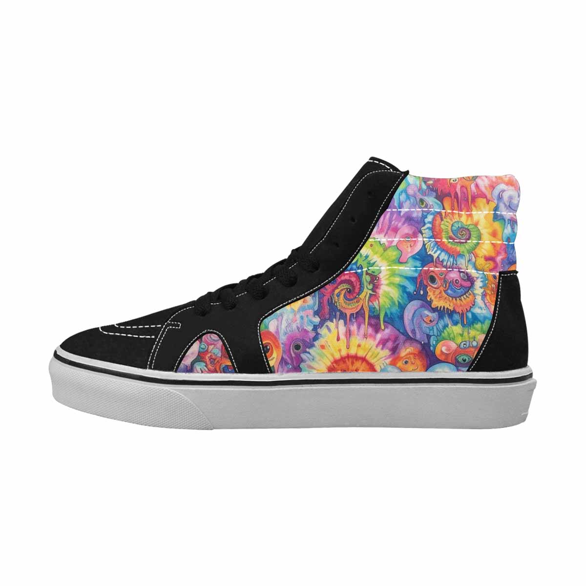 MEN'S Aliens  Tie Dye High Top Canvas Y2K Shoes