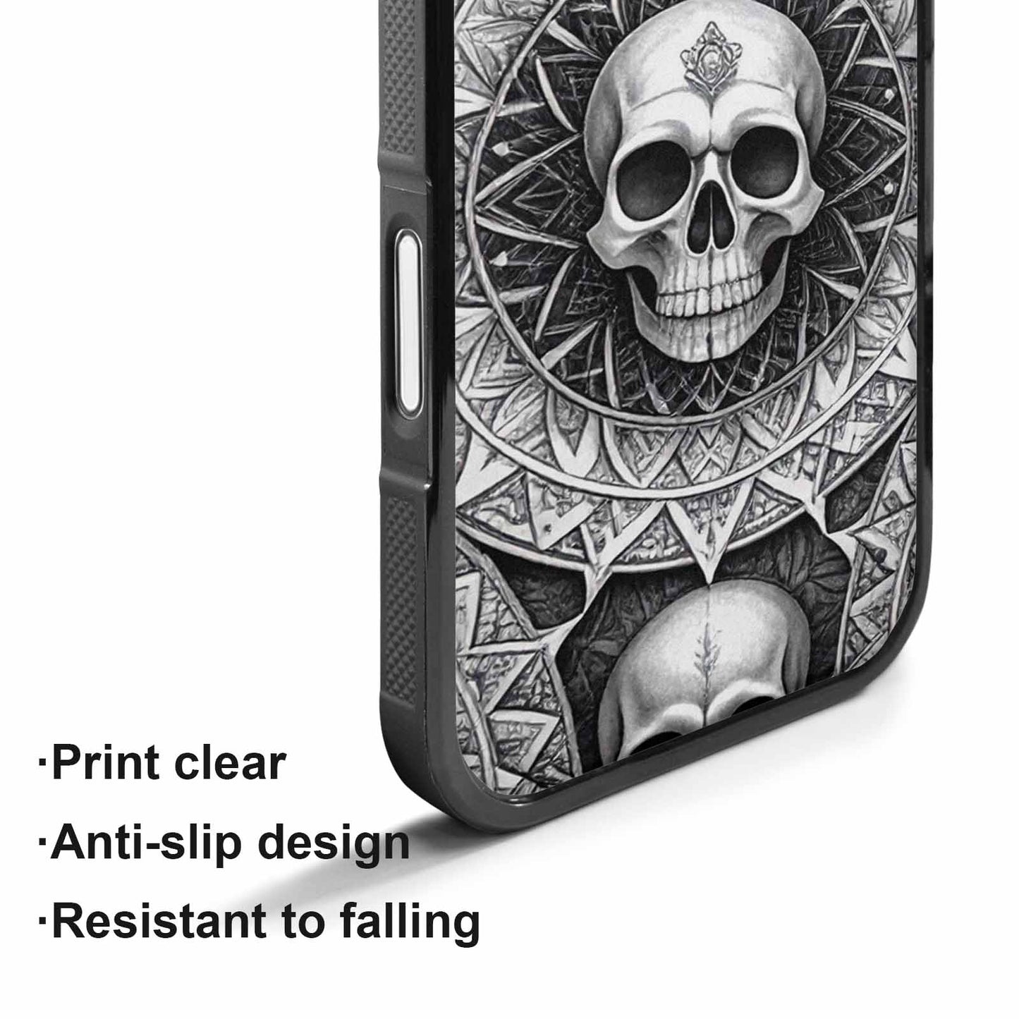 iPhone 17 Case — Skull Dark Art Gothic Print Gothic, Customized Protective Case