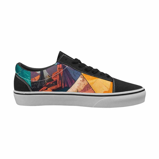 MEN'S Surreal Dream Fragment Lace-Up Canvas Neon Fantasy Custom Shoes