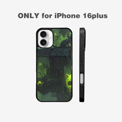 iPhone 16 Plus Case — Toxic Melting Skeleton Cats Small Toxic, Personalized Phone Case
