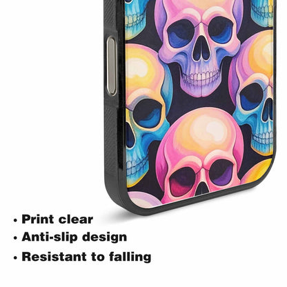 iPhone 15 Pro Max Case — Dripping Candy Skulls Custom, Custom Printed Phone Case