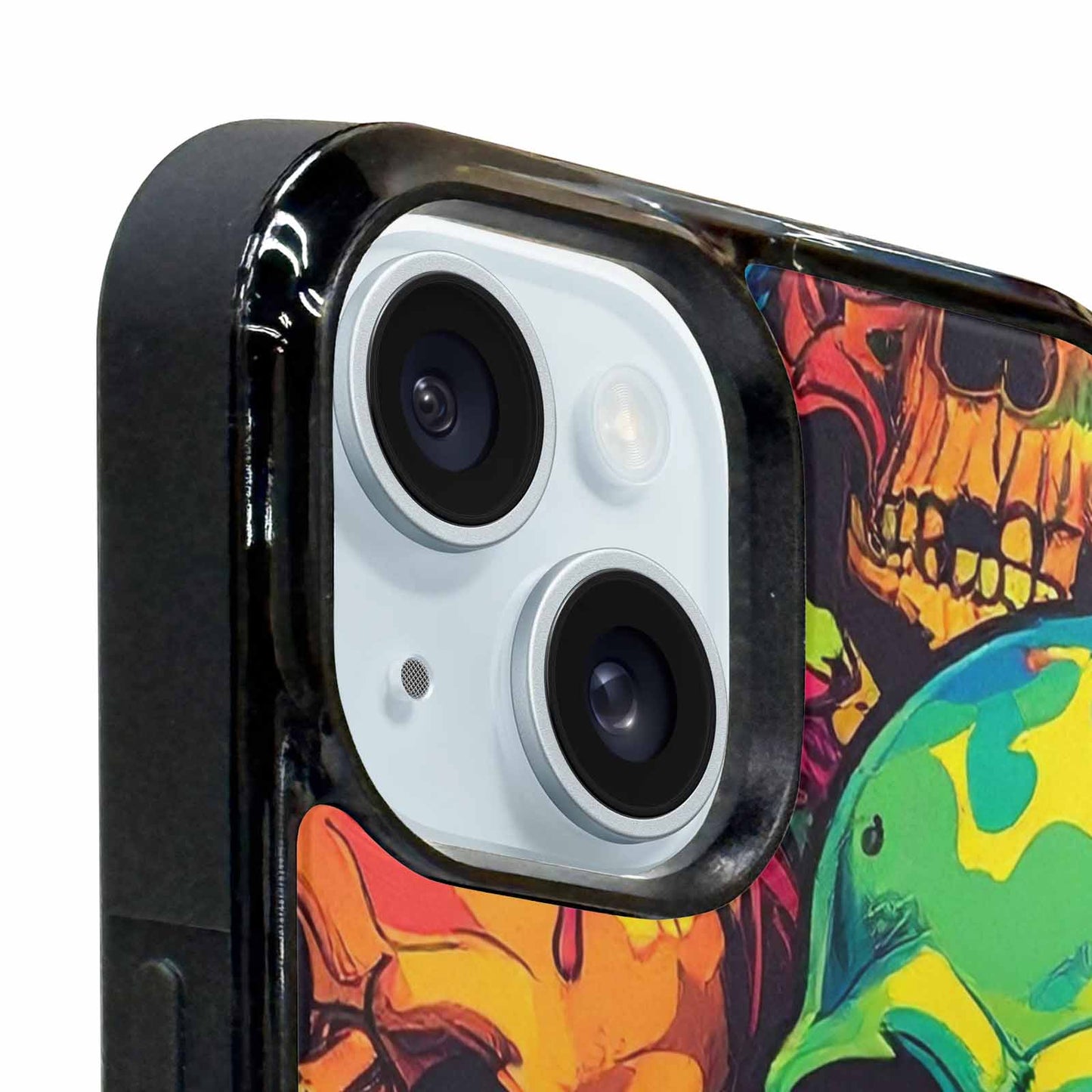 iPhone 15 Plus Case — 1000s Of Skulls Digital Camo Drip, Custom Made Phone Cover