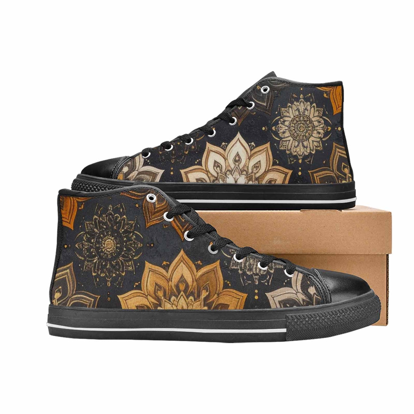 WOMEN'S Mandala High Top Canvas Dreamcore Custom Shoes