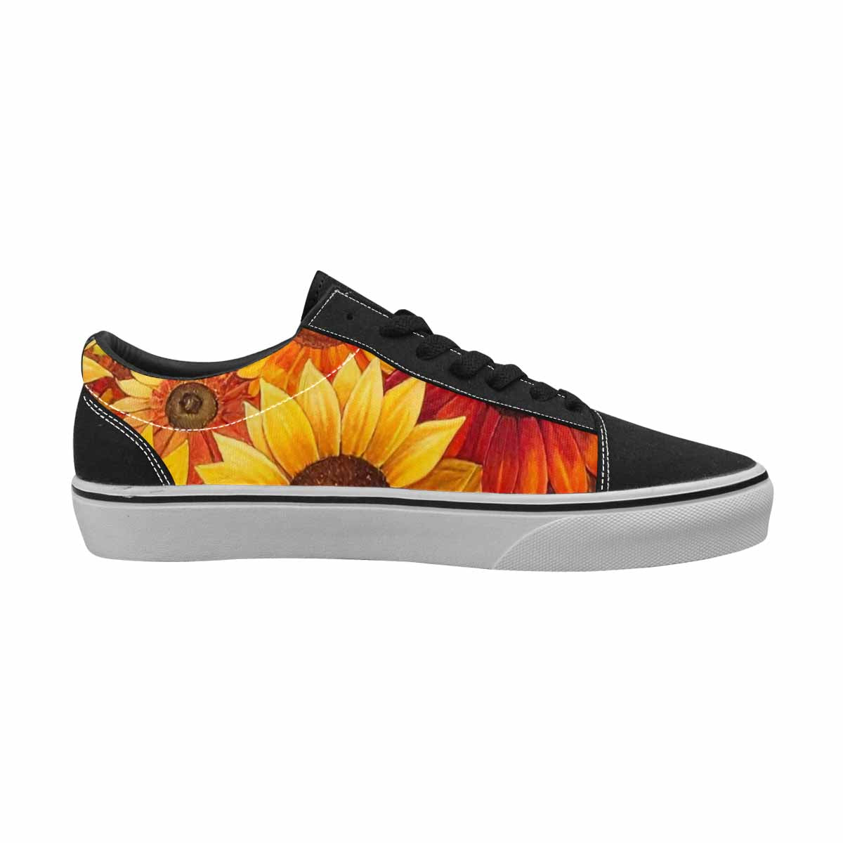 WOMEN'S Sunflower Burst Lace-Up Canvas Grunge Shoes
