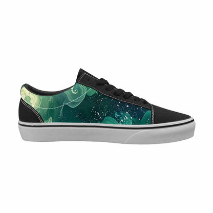 WOMEN'S Galaxy Art - Canvas Lace-Up Vibrant Chaos Custom Sneakers