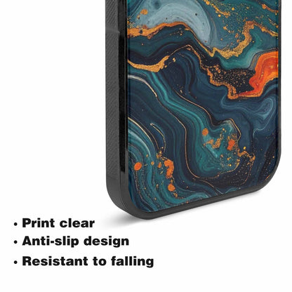 iPhone 15 Plus Case — Marble Dark, Custom Phone Case