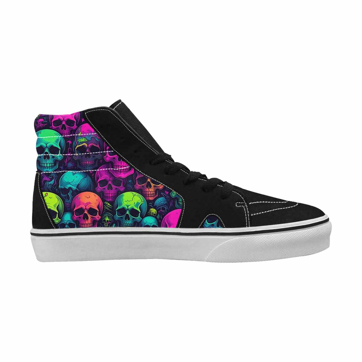 WOMEN'S Skulls - Neon High Top Canvas Vivid Sneakers