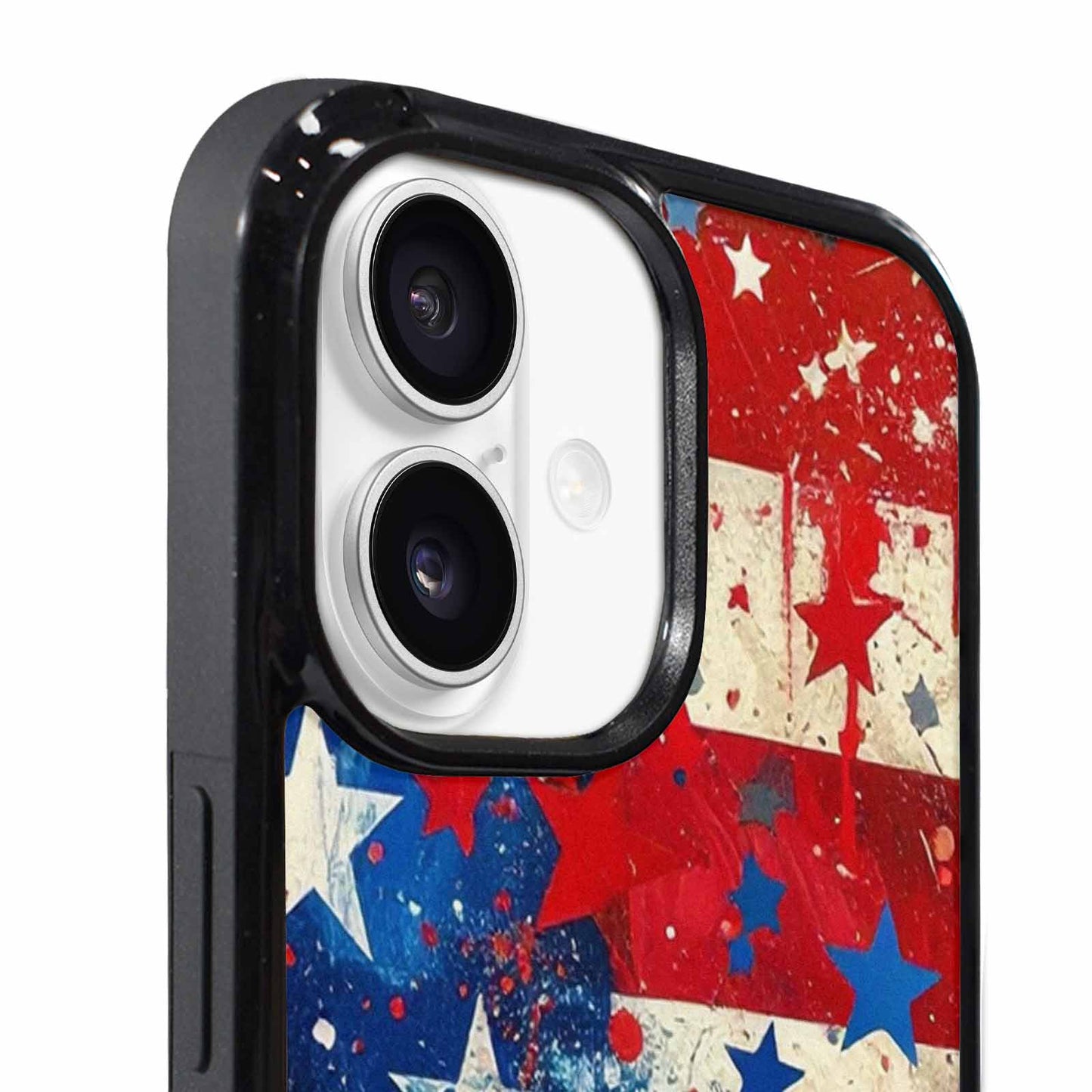 iPhone 17 Case — Patriotic Stars And Stripes Galaxy Space, Customized Protective Case