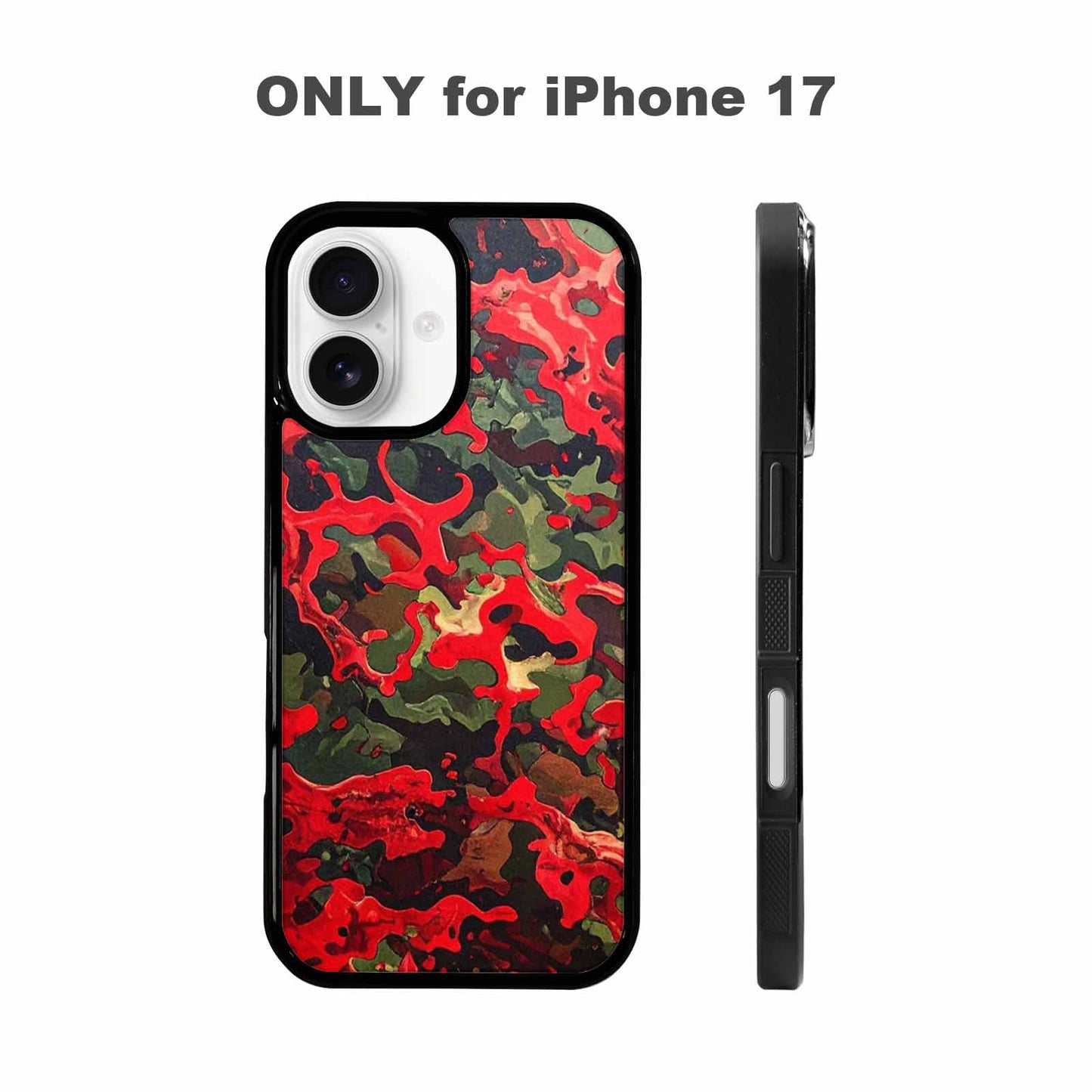 iPhone 17 Case — Small Military Camouflage Blotch Camo, Custom Printed Phone Case