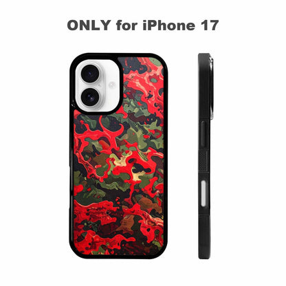 iPhone 17 Case — Small Military Camouflage Blotch Camo, Custom Printed Phone Case