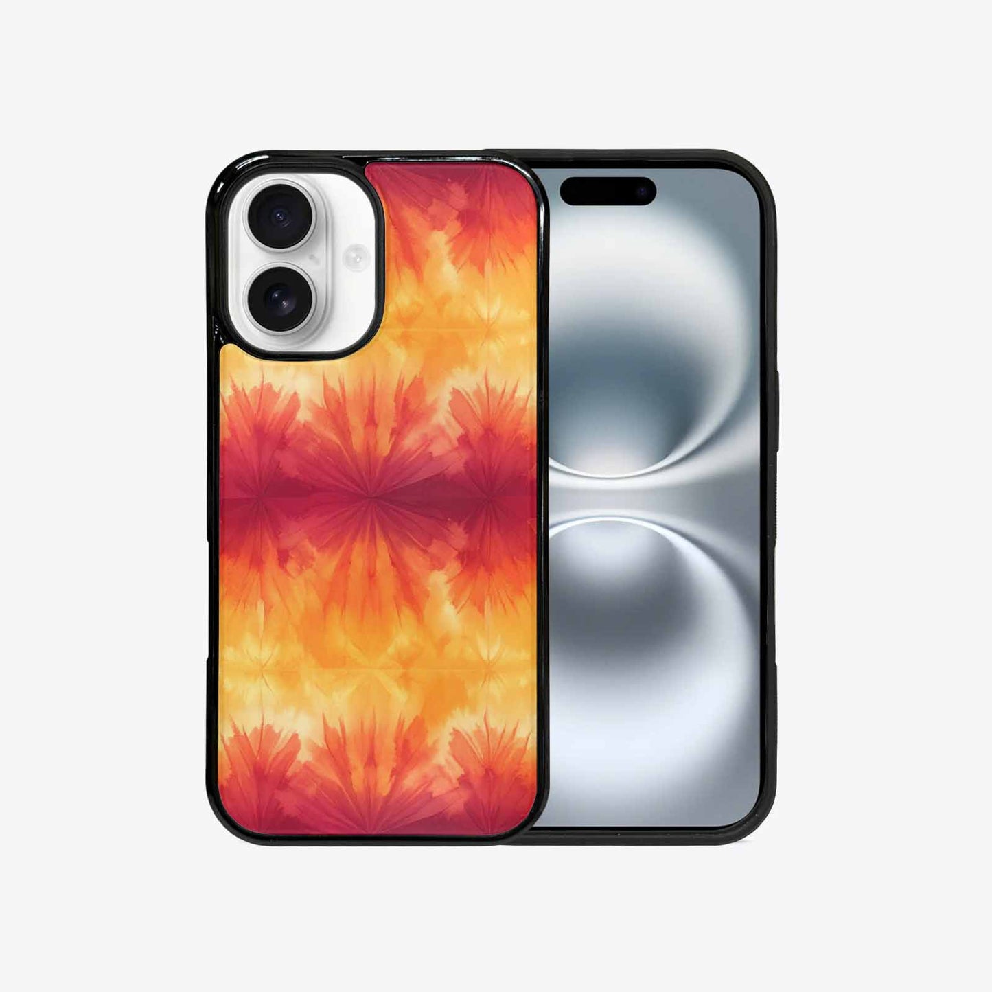 iPhone 16 Case — Ombre Tie Dye Sunset, Custom Printed Phone Case
