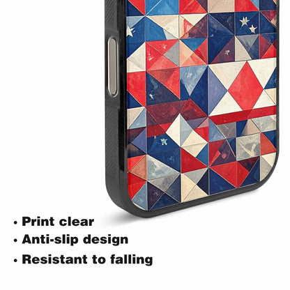 iPhone 16 Pro Max Case — Small American Flag Stars And Stripes, Custom Made Phone Cover