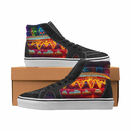 WOMEN'S Skulls High Top Canvas Statement Y2K Custom Print Sneakers