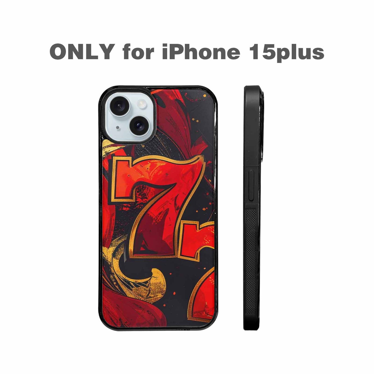 iPhone 15 Plus Case — Dice And Casino Pattern Seamless Repeat, Custom Phone Case