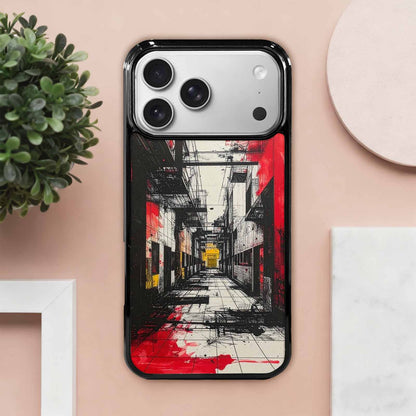 iPhone 17 Pro Max Case — Black &amp; Red Ink Galaxy Space, Custom Print Case Cover