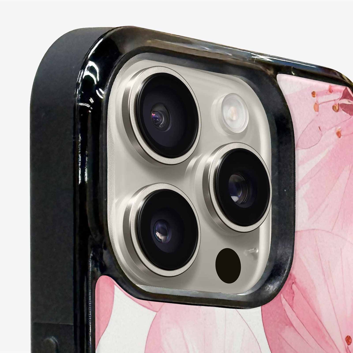 iPhone 15 Pro Max Case — Japanese Cherry Blossom Pattern Sakura Flowers, Personalized Phone Case