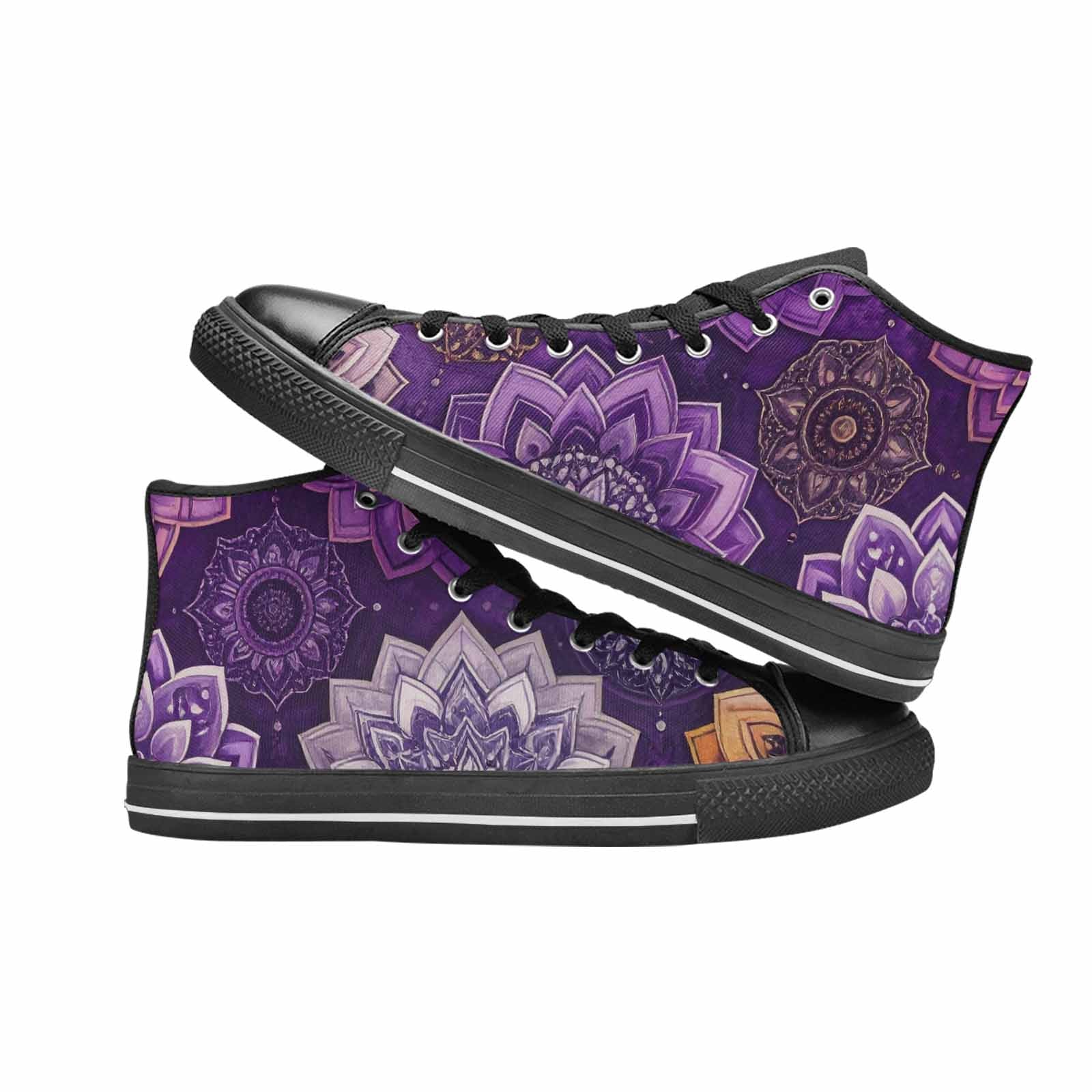 MEN'S Mandala High Top Canvas Vivid Sneakers