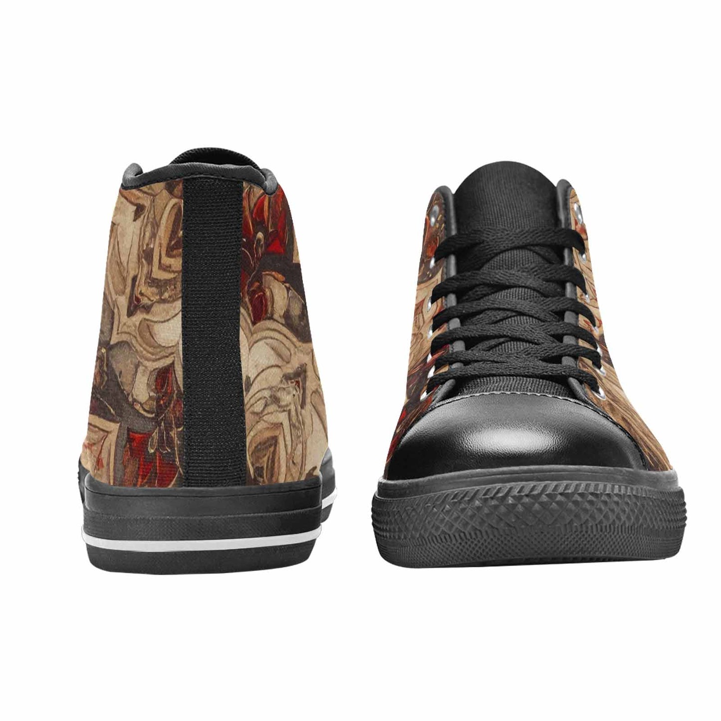 WOMEN'S Mandala High Top Canvas Dark Academia Custom Sneakers