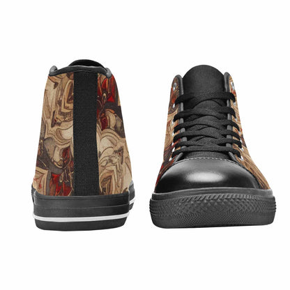 WOMEN'S Mandala High Top Canvas Dark Academia Custom Sneakers