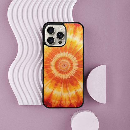 iPhone 16 Pro Max Case — Ombre Tie Dye Warm, Personalized Phone Case