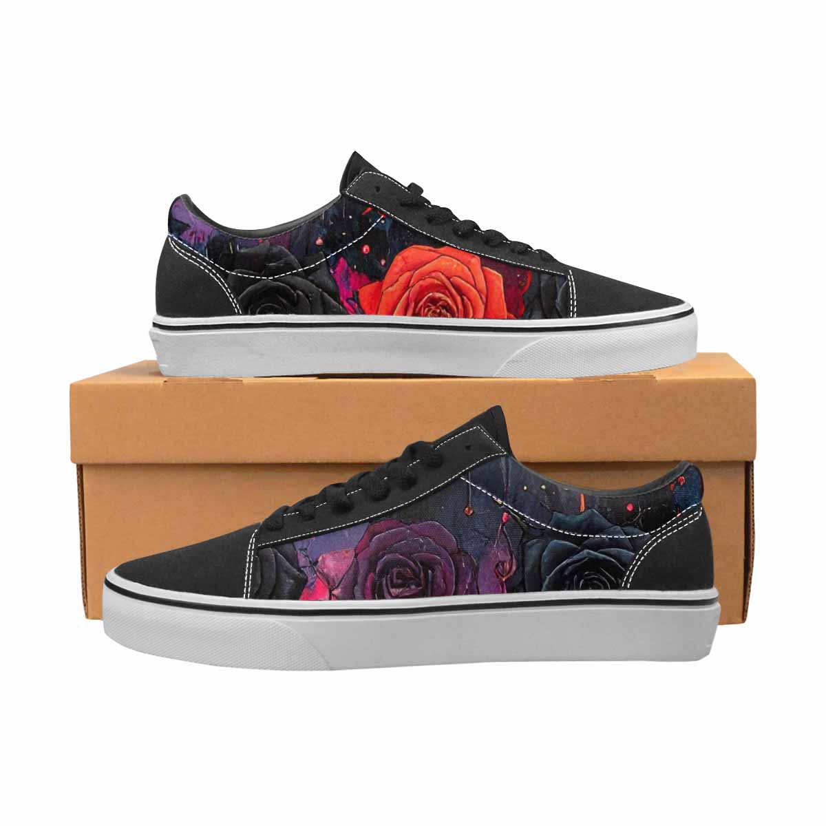 WOMEN'S Gothic Rose Lace-Up Canvas Dreamcore Shoes
