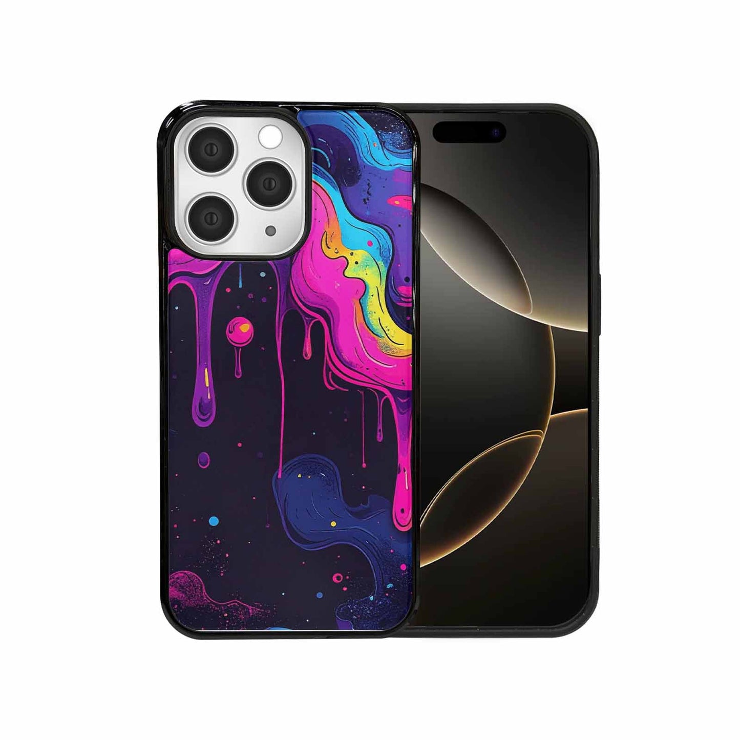 iPhone 15 Pro Max Case — Rick And Morty Style Art Dripping, Custom Designed Case Cover