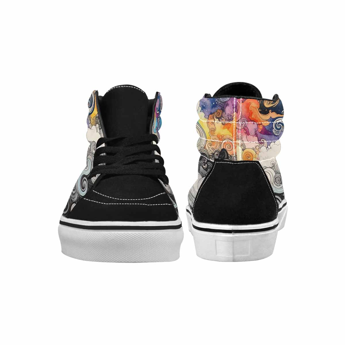 MEN'S Tie High Top Canvas Dark Academia Custom Sneakers