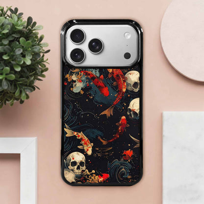 iPhone 17 Pro Max Case — Skull Dark Art Gothic Print Gothic, Custom Art Phone Cover