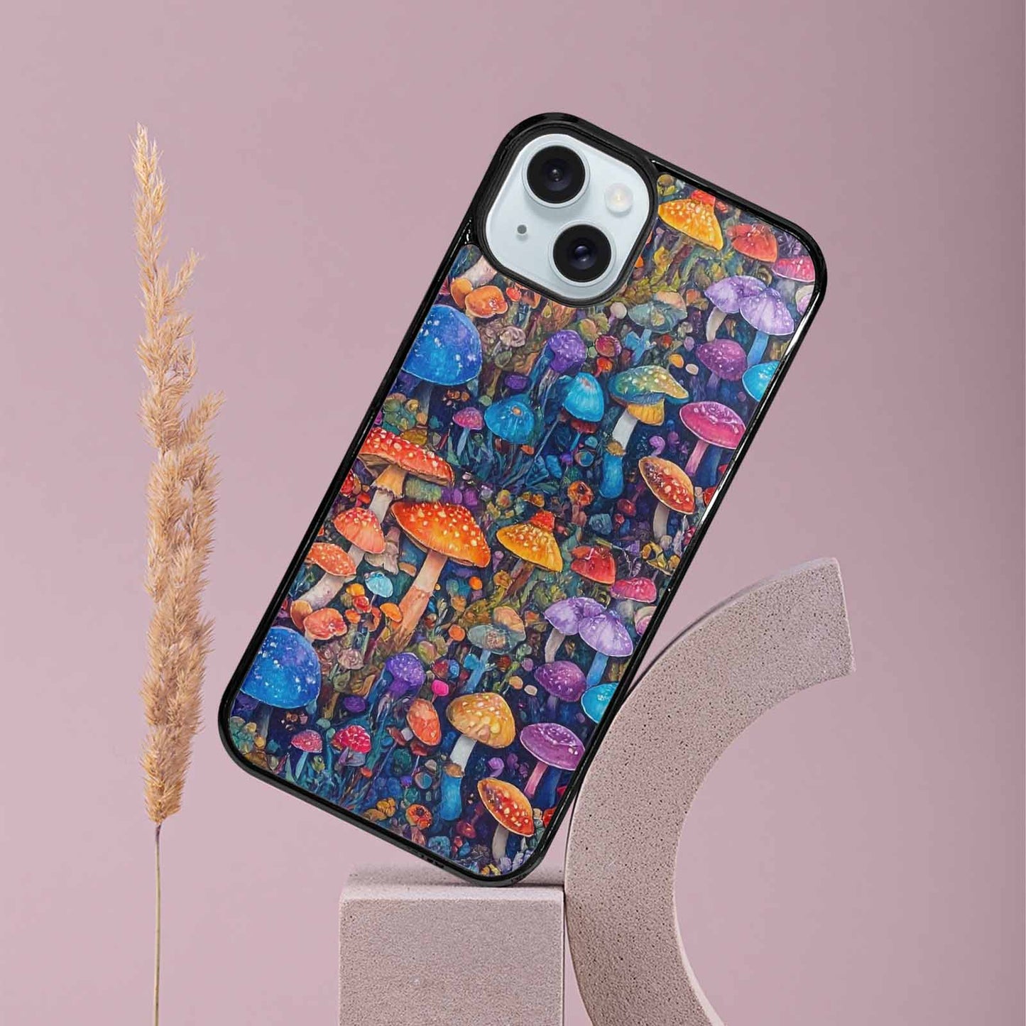 iPhone 15 Plus Case — Mushrooms General Mushrooms Pa, Custom Printed Phone Case