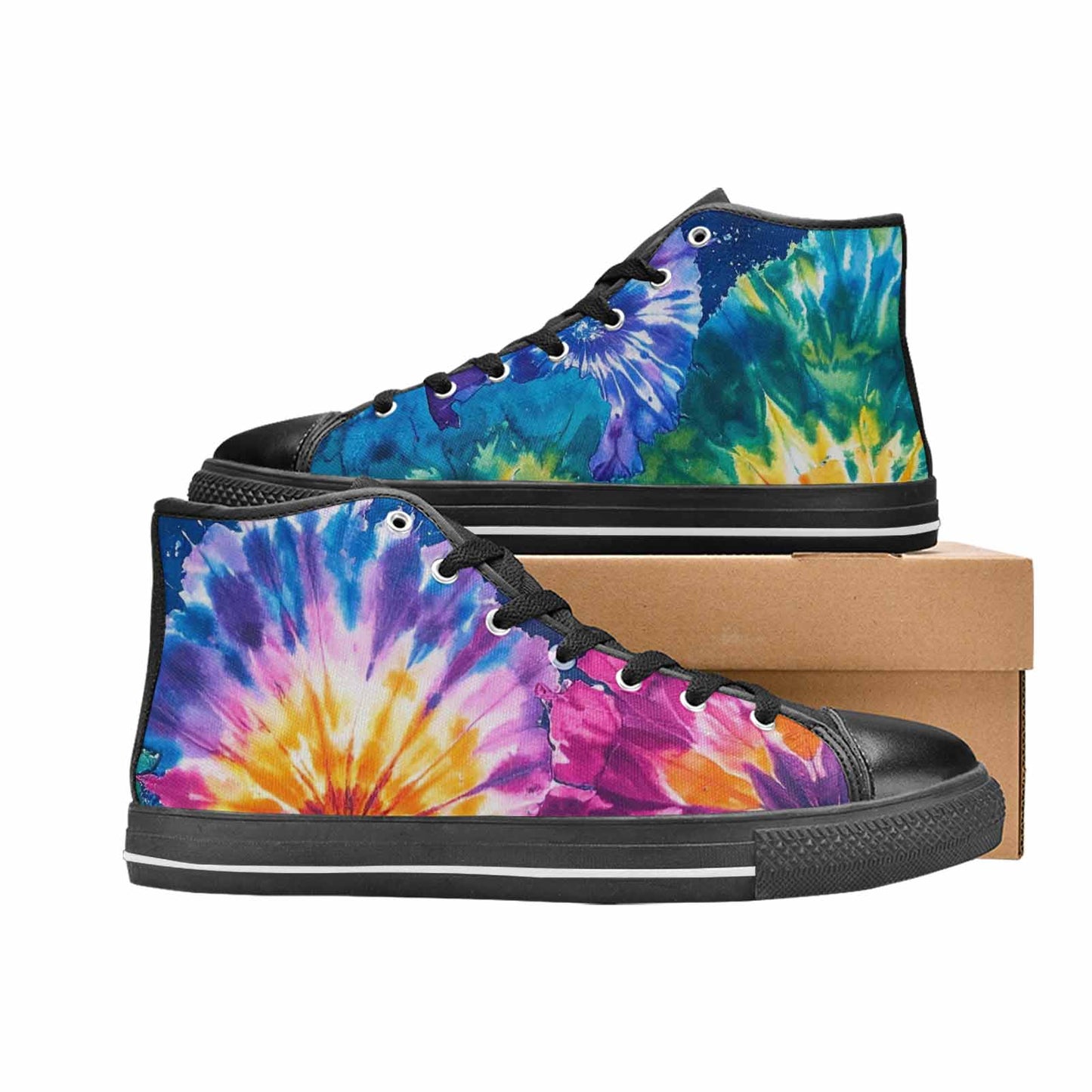 MEN'S Tie Dye Mixed Style High Top Canvas Dreamcore Sneakers
