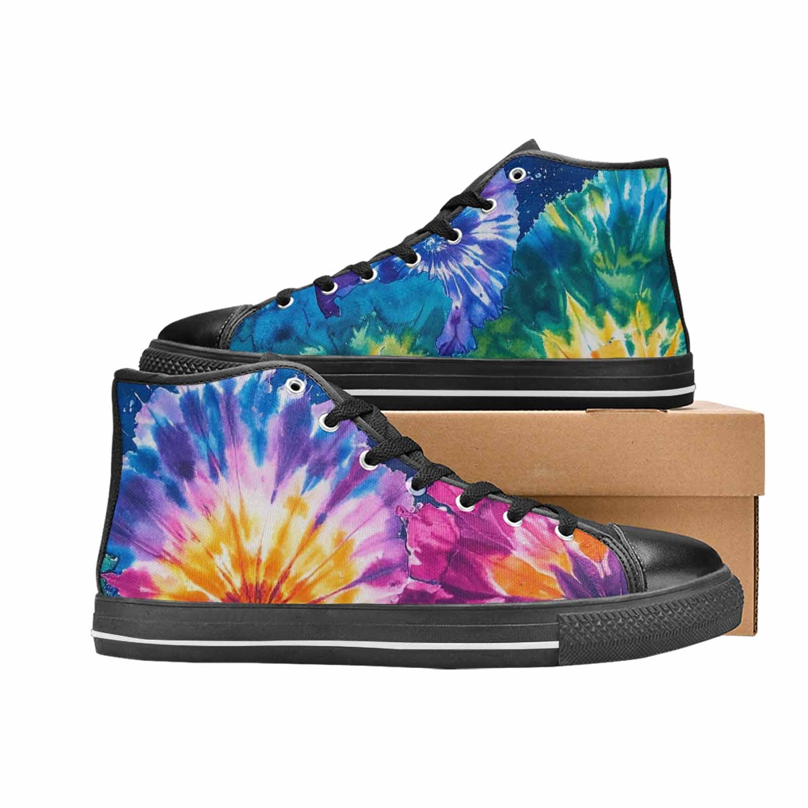 MEN'S Tie Dye Mixed Style High Top Canvas Dreamcore Sneakers