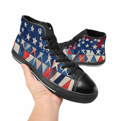 MEN'S American Flag Stars High Top Canvas Dreamcore Sneakers