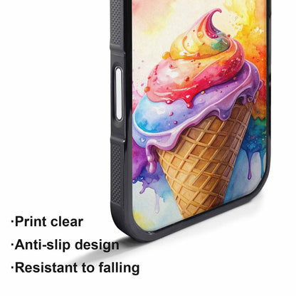 iPhone 17 Pro Max Case — Melting Icecream Collage Original Art, Personalized Phone Case