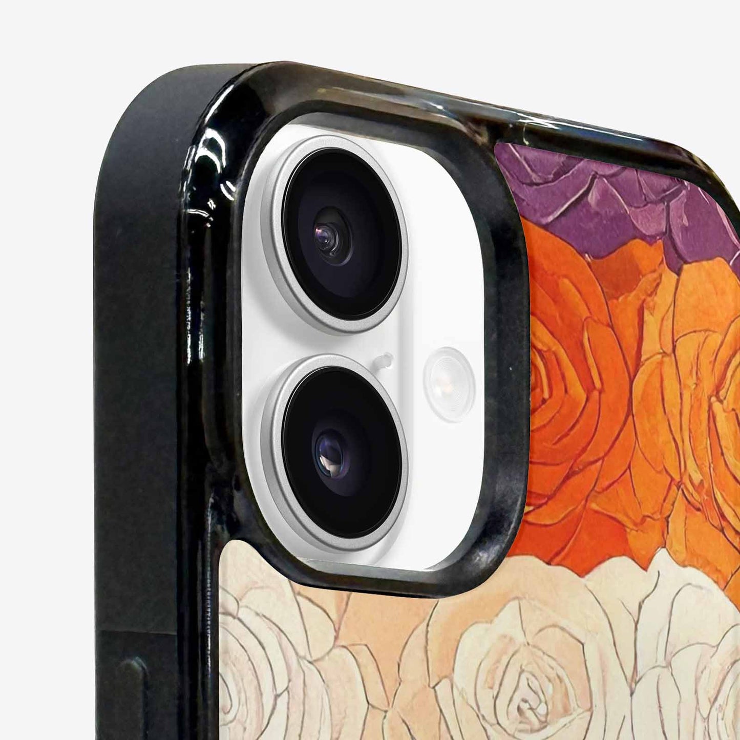 iPhone 16 Plus Case — Lesbian Flag Color Theme Small Rainbow, Custom Print Case Cover