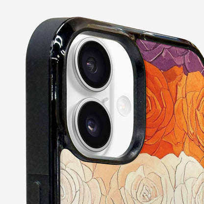 iPhone 16 Plus Case — Lesbian Flag Color Theme Small Rainbow, Custom Print Case Cover