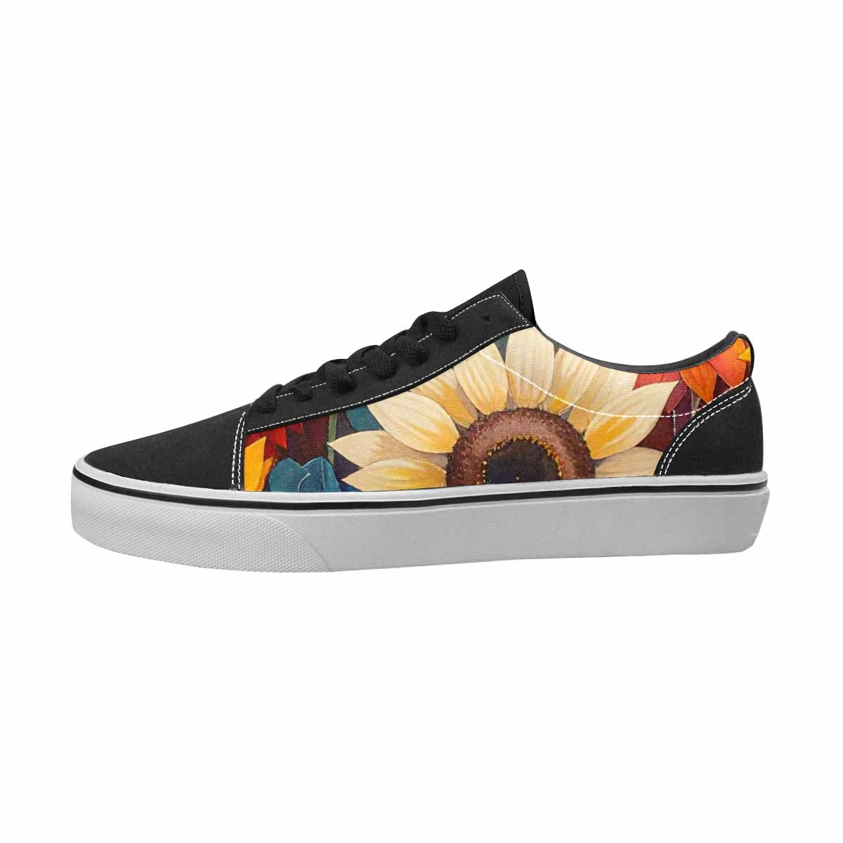 MEN'S Sunflowers Full Color Canvas Custom Fashion Surreal Custom Streetwear Shoes