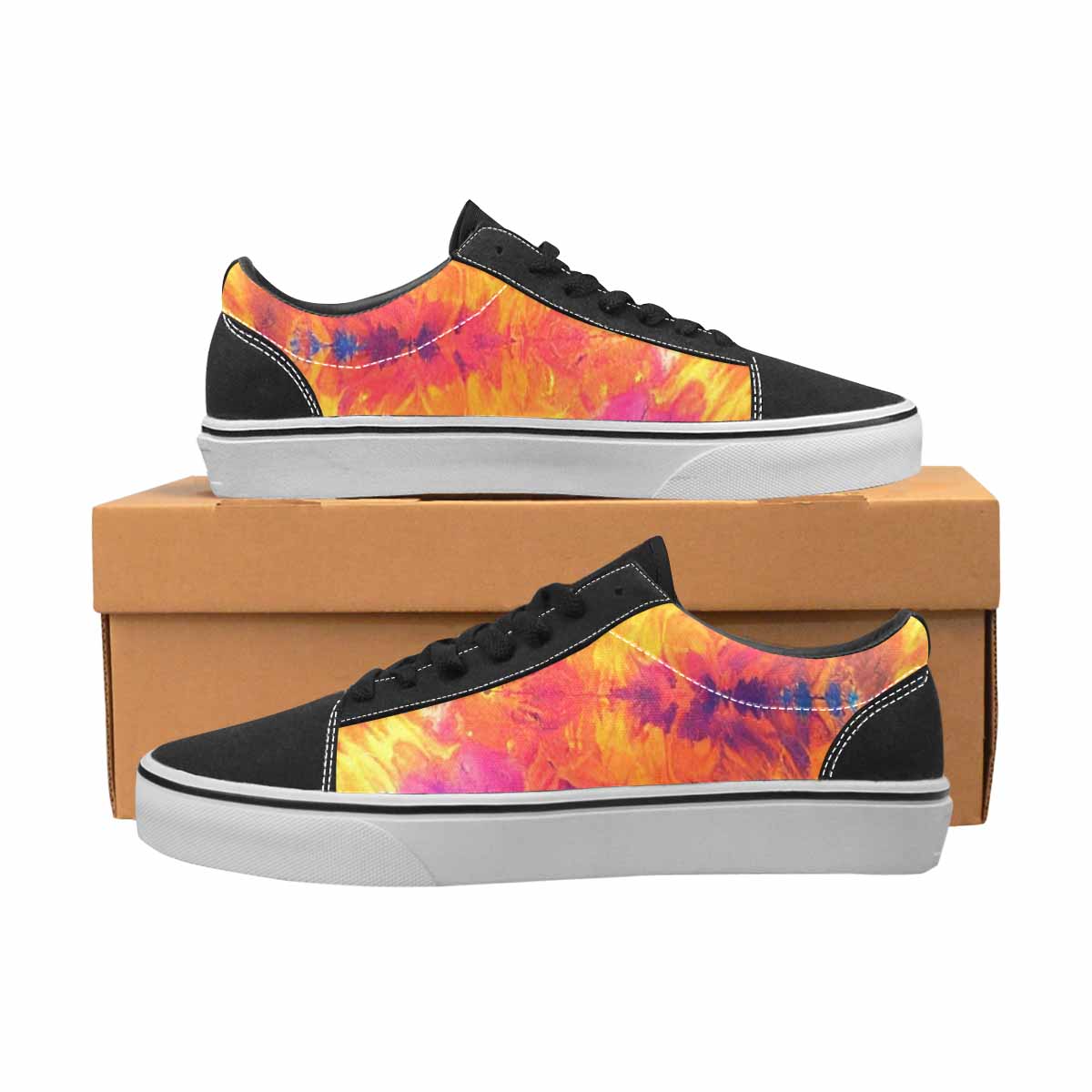 WOMEN'S Tie Dye Galaxy Canvas Lace-Up Grunge Sneakers