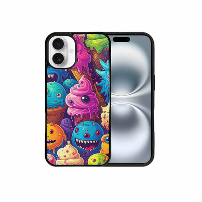 iPhone 16 Plus Case — Melting Ice Cream Monster Charac, Original Design Phone Case