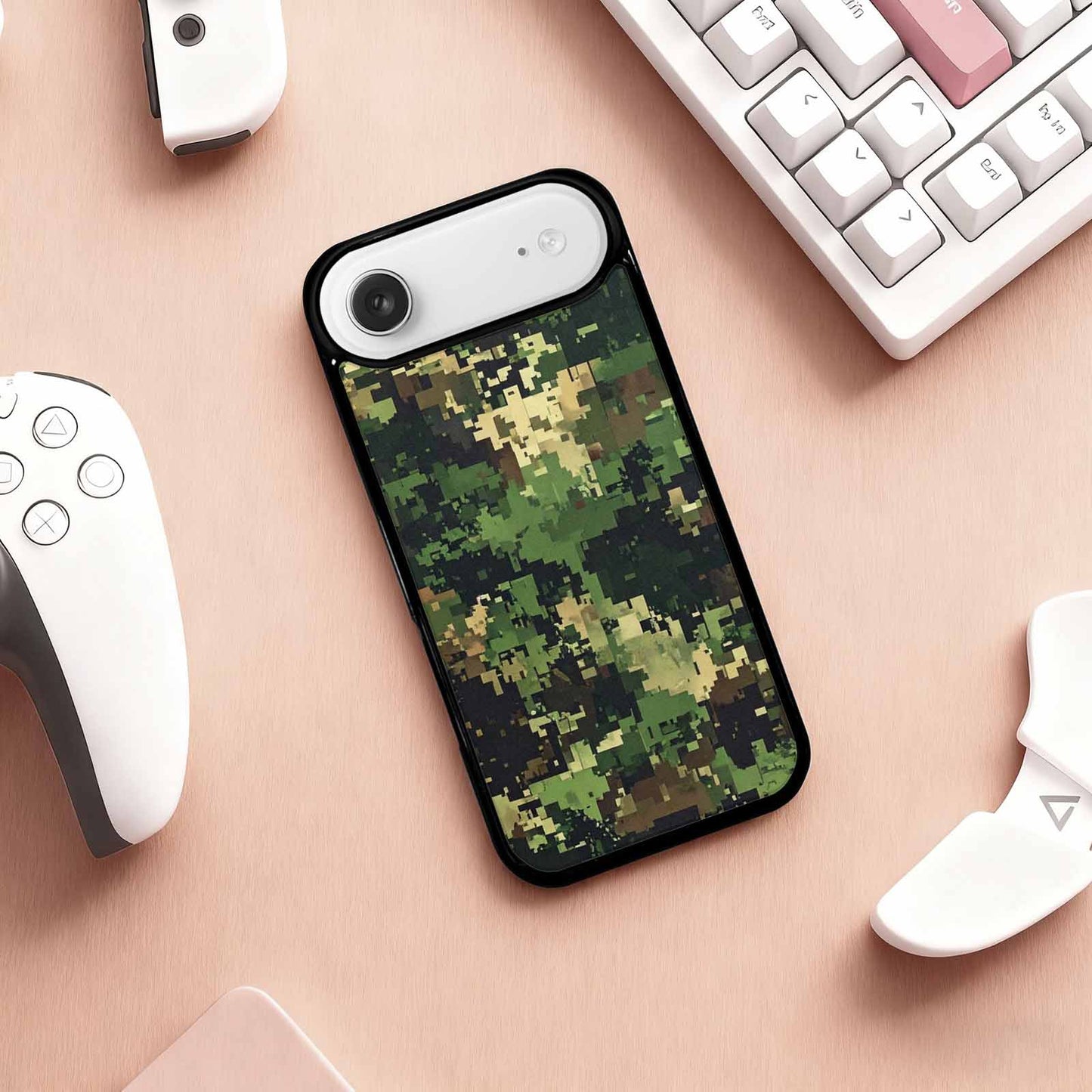 iPhone 17 Air Case — Small Military Camouflage Blotch Pattern Camo, Custom Made Phone Cover