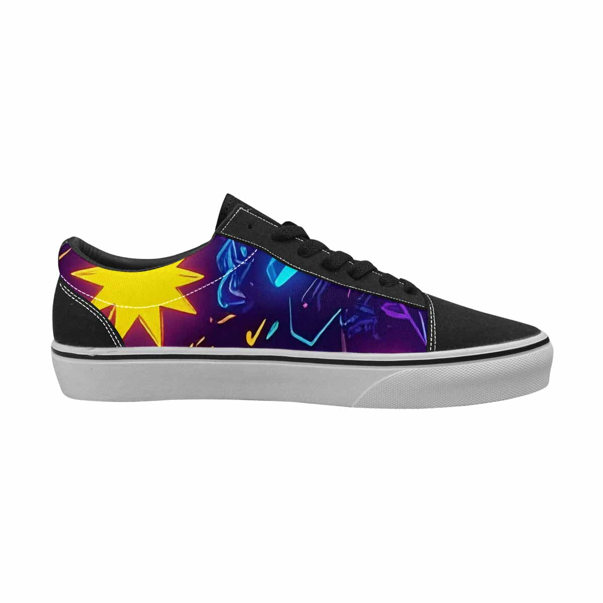 WOMEN'S 80s Retro Motif Lace-Up Canvas Dark Academia Sneakers