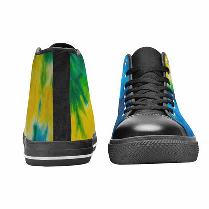 WOMEN'S Tie Dye Classic High Top Canvas Aesthetic Custom Shoes