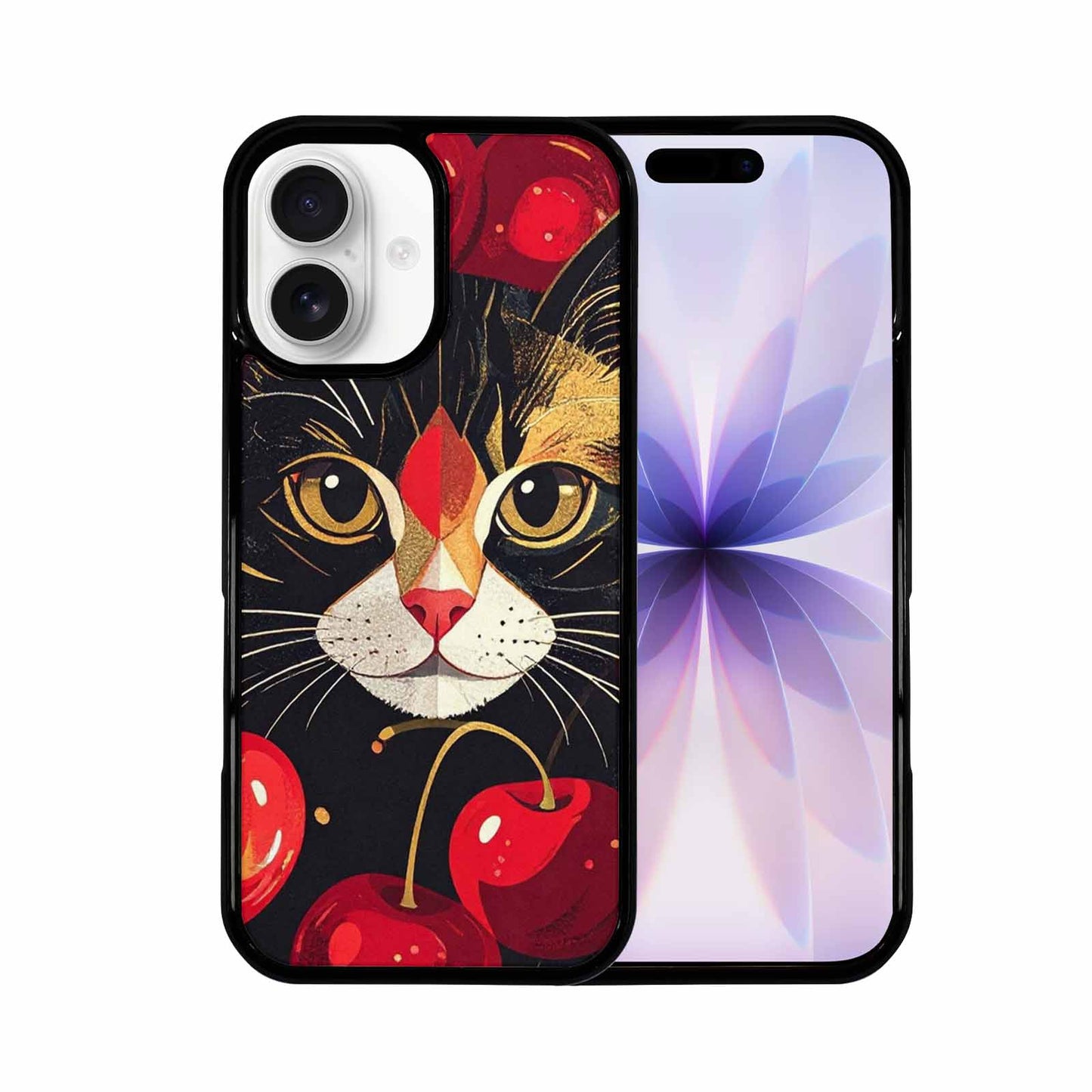 iPhone 17 Case — Retro Cherry Cat Retro Vintage, Custom Printed Phone Case
