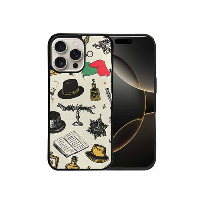 iPhone 16 Pro Max Case — Noir Spy Silhouette Pen Ink Noir, Custom Art Phone Cover