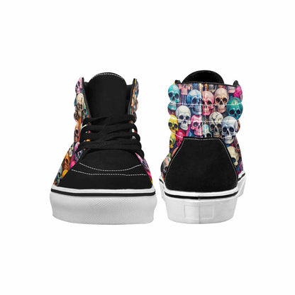 MEN'S Skulls  Marble Skulls High Top Canvas Dark Academia Sneakers