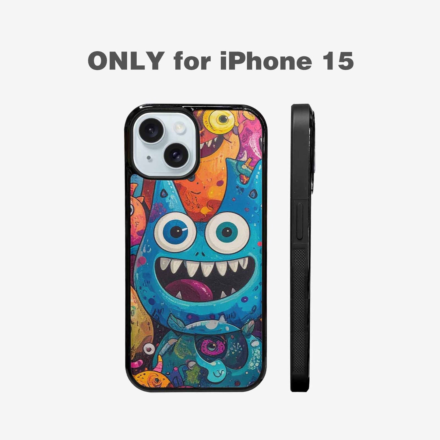 iPhone 15 Case — Goofy Cartoon Monster, Custom Print Case Cover